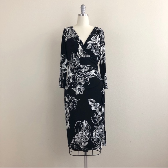 Lauren Ralph Lauren Dresses & Skirts - Lauren Ralph Lauren Floral Faux Wrap Dress